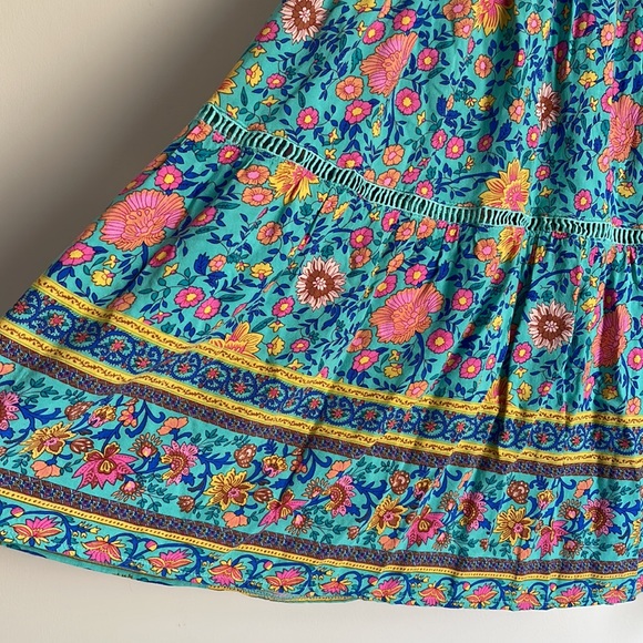 HELLO MOLLY | Boho floral tiered maxi skirt - Picture 5 of 9